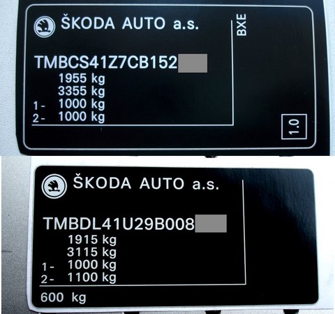 наклейки SKODA дублирующие из матовой пленки